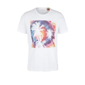 S.Oliver 0100 Erkek Beyaz T-Shirt