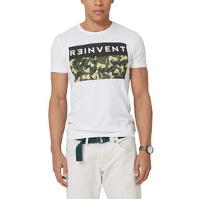 S.Oliver 0100 Erkek Beyaz T-Shirt
