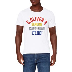 S.Oliver 0100 Erkek Beyaz T-Shirt