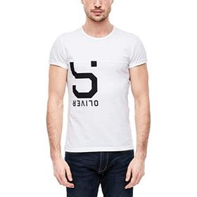S.Oliver 0100 Erkek Beyaz T-Shirt
