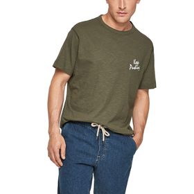 S.Oliver 130.14.105.12.130.2105620 Zeytin Erkek T-shirt