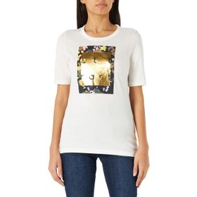 S.Oliver 2114265 Ekru Kadın T-Shirt
