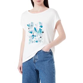 S.Oliver 2114265 Ekru Kadın T-Shirt