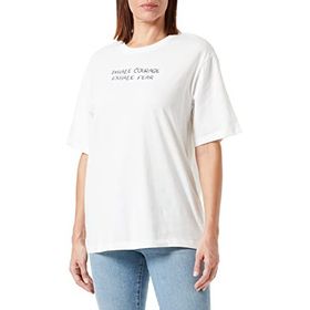S.Oliver 2114265 Ekru Kadın T-Shirt
