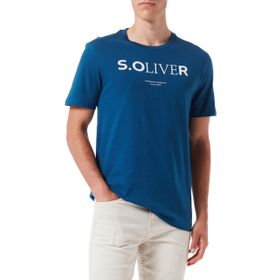 S.Oliver 2118038 Mavi Erkek T-Shirt