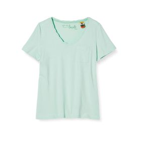 S.Oliver 6500 Mavi Yeşil Kadın Tshirt