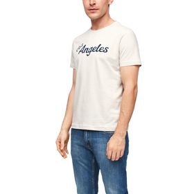 S.Oliver B08PC2SFBM Offwhite Erkek T-shirt