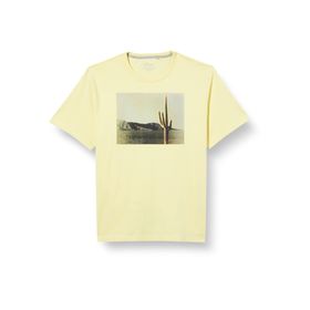 S.Oliver B08XY3TMH7 Light Yellow Erkek T-shirt
