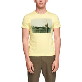 S.Oliver B08XY3TMH7 Light Yellow Erkek T-shirt