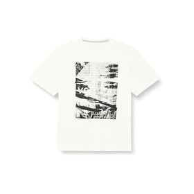 S.Oliver Beyaz Ön baskılı Erkek T-shirt