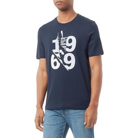 S.Oliver Ön baskılı Mavi Erkek T-shirt
