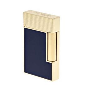 S.T. Dupont 16457 Line 2 Blue Laquer Yellow Gold Çakmak