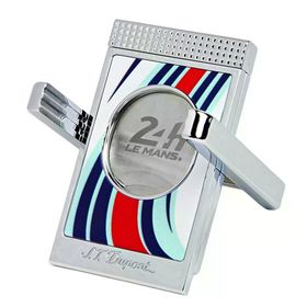 S.T. Dupont 20088 24H LE Mans Beyaz Krom Maxi Jet Puro Çakmağı