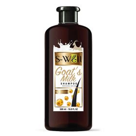 S-Well GMS-500 500 ml Protez Saç ve Medikal Peruk İçin Keçi Sütlü Derinlemesine Temizleyici ve Bakım Şampuanı