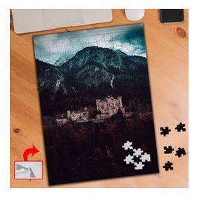 S109 Dağdaki Şatolar Doğa 240 Parça Puzzle Yapboz Tablo