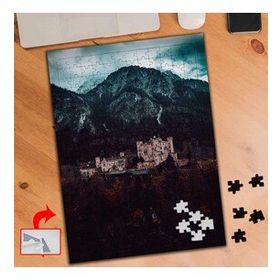 S109 Dağdaki Şatolar Doğa 240 Parça Puzzle Yapboz Tablo