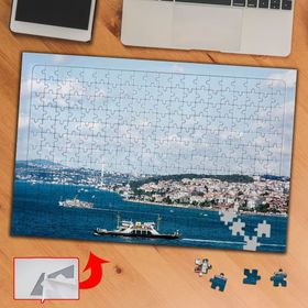 S1981 İstanbulda Boğaz Manzarası 240 Parça Puzzle Yapboz Tablo