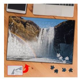 S229 Gökkuşağı Ve Şelale Manzara 240 Parça Puzzle Yapboz Tablo