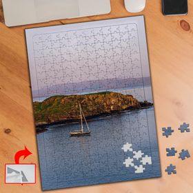 S277 Denizin Ortasında Yelkenli 240 Parça Puzzle Yapboz Tablo
