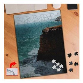 S454 Uçurum Kenarı Şiddetli Deniz 240 Parça Puzzle Yapboz Tablo