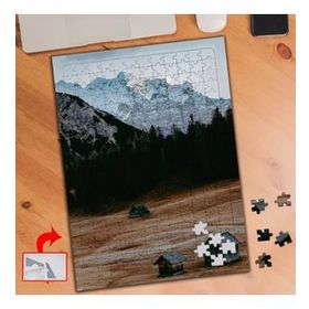 S457 Vadideki Ahşap Evler Doğa 240 Parça Puzzle Yapboz Tablo