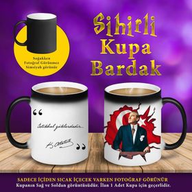 S4575 Atatürk İstikbal Göklerdedir Sihirli Kupa Bardak