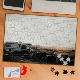 S458 Karavanla Kamp Gezi Doğa 240 Parça Puzzle Yapboz Tablo