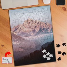 S460 Pembe Işık Yansımalı Dağ 240 Parça Puzzle Yapboz Tablo