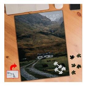 S462 Dağ Kenarında Evler Doğa 240 Parça Puzzle Yapboz Tablo