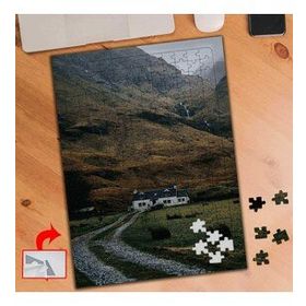 S462 Dağ Kenarında Evler Doğa 240 Parça Puzzle Yapboz Tablo