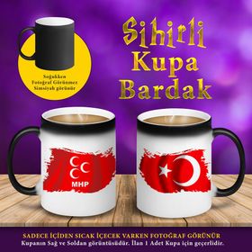 S4620 MHP ve Türk Bayraklı Sihirli Kupa Bardak