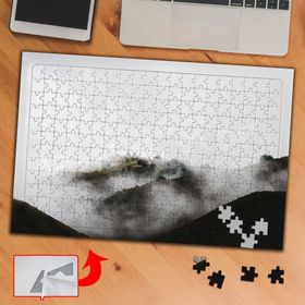 S464 Sisli Dağ Tepesi Manzara 240 Parça Puzzle Yapboz Tablo