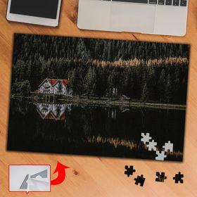 S467 Göl Kenarındaki Yaşam Doğa 240 Parça Puzzle Yapboz Tablo