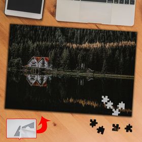 S467 Göl Kenarındaki Yaşam Doğa 240 Parça Puzzle Yapboz Tablo