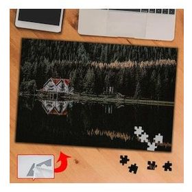 S467 Göl Kenarındaki Yaşam Doğa 240 Parça Puzzle Yapboz Tablo
