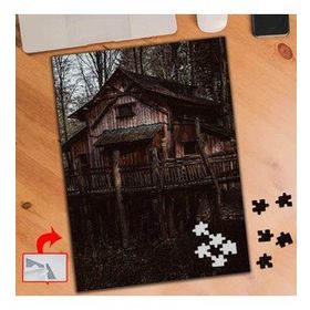 S469 Ormandaki Ahşap Katlı Ev 240 Parça Puzzle Yapboz Tablo
