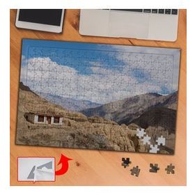 S470 Dağ Tepesinde Taş Ev 240 Parça Puzzle Yapboz Tablo