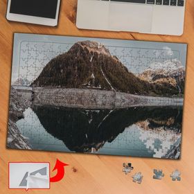 S716 Göle Yansıyan Dağ 240 Parça Puzzle Yapboz Tablo