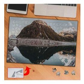 S716 Göle Yansıyan Dağ 240 Parça Puzzle Yapboz Tablo