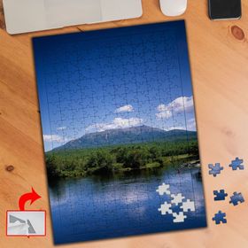 S744 Mavi Gökyüzü Yansımalı Göl 240 Parça Puzzle Yapboz Tablo