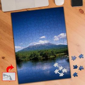 S744 Mavi Gökyüzü Yansımalı Göl 240 Parça Puzzle Yapboz Tablo