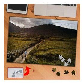 S985 Dağ Yolunda Bisiklet Sürme 240 Parça Puzzle Yapboz Tablo