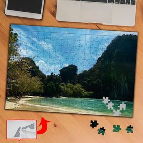 S999 Ağaçlarla Kapalı Göl 240 Parça Puzzle Yapboz Tablo
