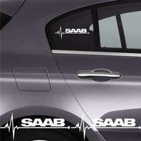 Saab Siyah Ritim Oto Sticker