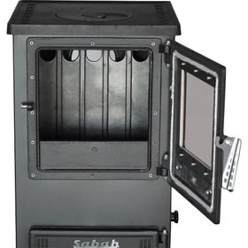 Sabah S102D Mini Dik Döküm Şömine Soba