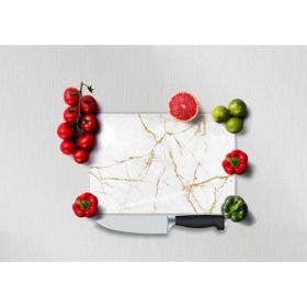 Saban 20x30 cm Çoklusim Desenli Cam Kesme Tahtası