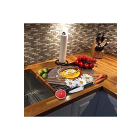 Saban 30x40 cm Papatya Çayı Dekoratif Cam Kesme Tahtası
