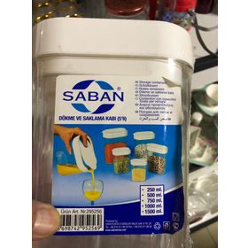 Saban 5'li Plastik Saklama ve Dökme Kabı