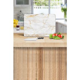Saban Alacalı Altın Mermer 20x30 cm Cam Kesme Tahtası