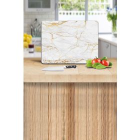 Saban Alacalı Altın Mermer 30x40 cm Cam Kesme Tahtası